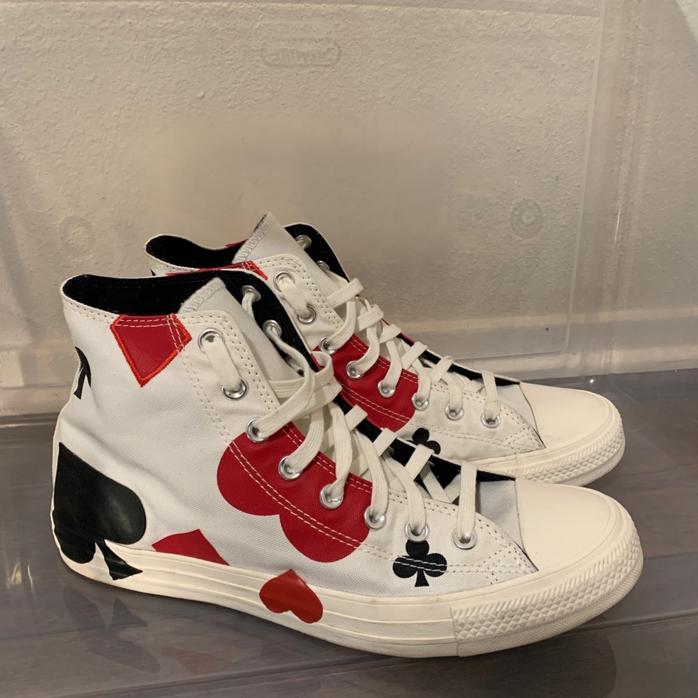Converse Chuck Taylor All Star High Top Deck Of Cards Men Size 10 Women Size  12